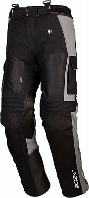 Modeka Motorradhose AFT Air grau schwarz Cordura Sympatex SAS-TEC Protektoren, 4XL