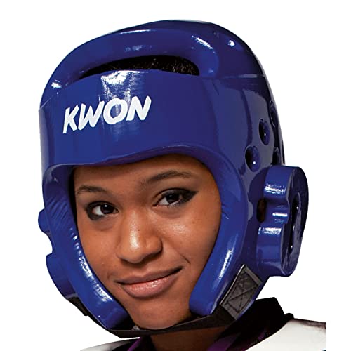 KWON® Taekwondo Kopfschutz 40062 PU CE blau WTF Kopfschützer