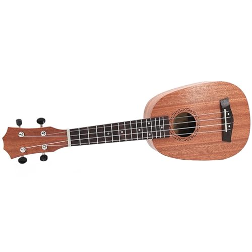 21 Zoll Sapele-Holzkorpus, Palisander-Griffbrett, Ukulele-Gitarre, 4 Nylonsaiten-Ukulele-Instrument Ukulele Einsteiger Kit