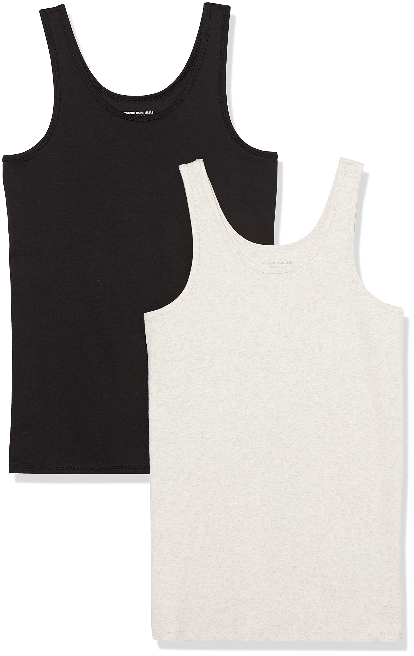 Amazon Essentials Damen Schwangerschafts-Tanktop, 2er-Pack, Beige/Schwarz, XL