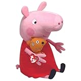 TY 56018 Pig Peppa Wutz Plüschtier, Rose, L