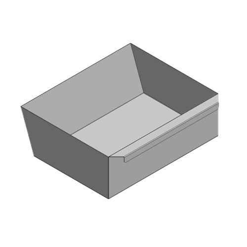 Aschekasten - Für Wamsler Kaminofen Modelle - Aschkasten aus verzinktem Stahlblech - feuerfest & hitzebeständig - Aschekästen Stahl (300x240x100 mm)