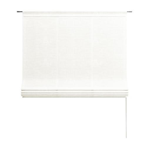 Neutex for you! Allure Raffrollo, Vorhang, Gardine, 140 x 140 cm (H/B), Made in Germany, Oeko-Tex Standard 100, Transparent Creme