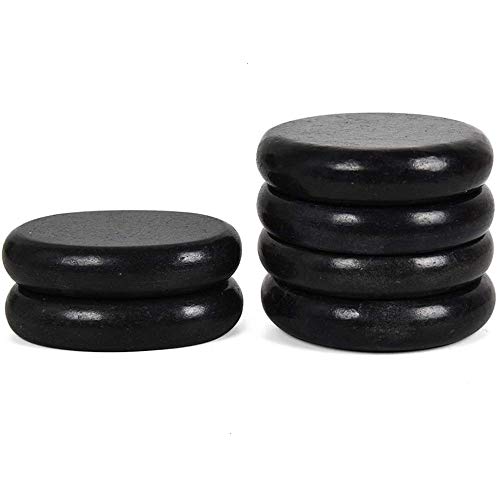 ANCLLO 6Pcs Hot Stones Große ätherische Massagesteinen, Wärmetherapie heißer Stein,Wellness Wärme-Behandlung,für professionelle oder Private Spa Entspannende heilende Schmerzlinderung,Massagetherapie