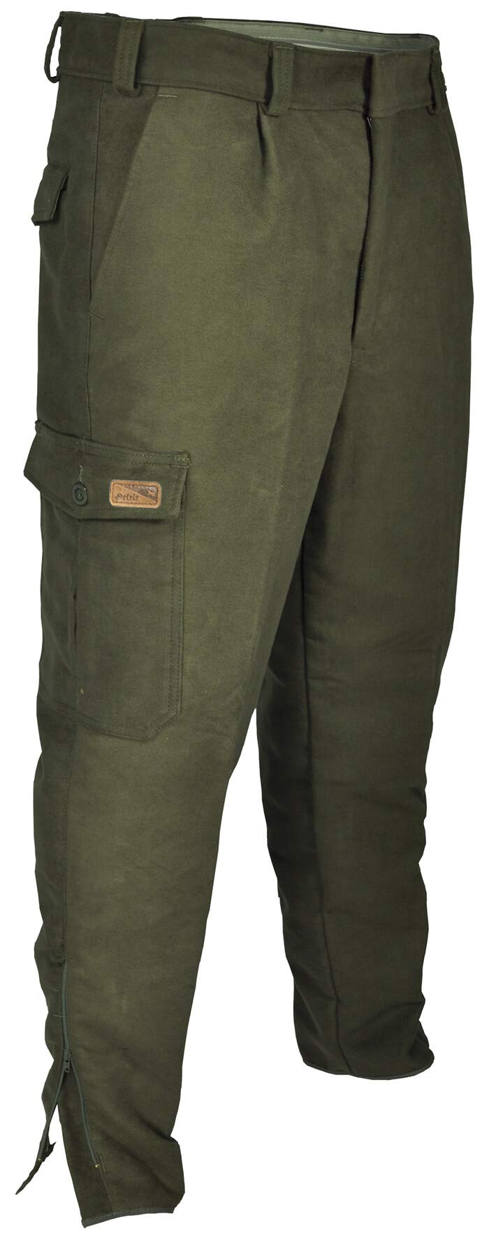 La Chasse | Robuste Jagdhose (Stiefelhose) | extrem geräuschlos, reißfest & waschbar | Velvetonhose für Herren | Herrenhose | Moleskinhose | Jägerhose aus Englisch Leder | Arbeitshose (33)