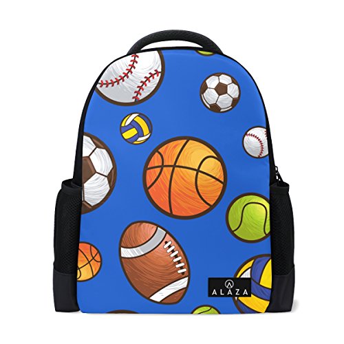 My Daily Baseball Basketball Fußball Rucksack 35,6 cm Laptop Daypack Schultasche für Reisen College Schule