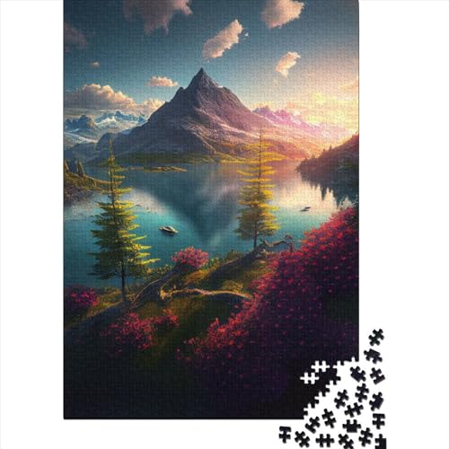 Naturlandschafts-Puzzles, Puzzles für Erwachsene, Teenager, 1000 Teile, Puzzles für Erwachsene, Spielspielzeug für Erwachsene, Familienpuzzles, Geschenk, 75 x 50 cm