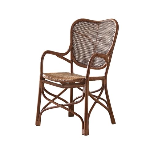 yixinzi-2024 Rattan-Akzentstuhl Chinese Wicker Chair Restaurant Rattan Dining Chair Multi Scene Balcony Back Chair Living Room Sofa Chair Sessel