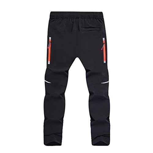 Ynport Crefreak Herren Radsporthose Atmungsaktiv Schnell trocknend Wandern Sportlich wasserdichte Hose für Multi Sport (Schwarz, XL.)