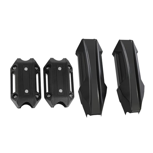 Motorrad Crashbars Motorradzubehör 25mm Sturzbügel Schutz Motor Stoßstangenschutz Stoßstangenschutz Block 25MM Externes Zubehör Motorschutz Sturzbügel(1 Set Black)