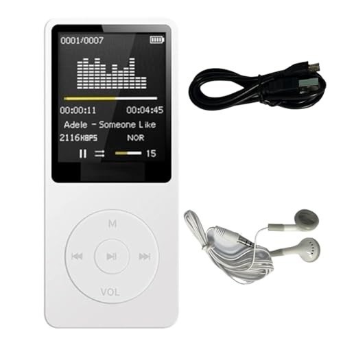 iFutniew MP3-Player, USB-Aufladung, Digitalanzeige, tragbar, Laufen, Gehen, Musikwiedergabe