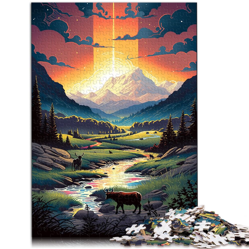 Spielzeug-Puzzle Yellowstone-Nationalpark USA Puzzles für Erwachsene 1000 Teile Holzpuzzles, anspruchsvoll, Aber unterhaltsam und humorvoll 1000 Teile (50 x 75 cm)