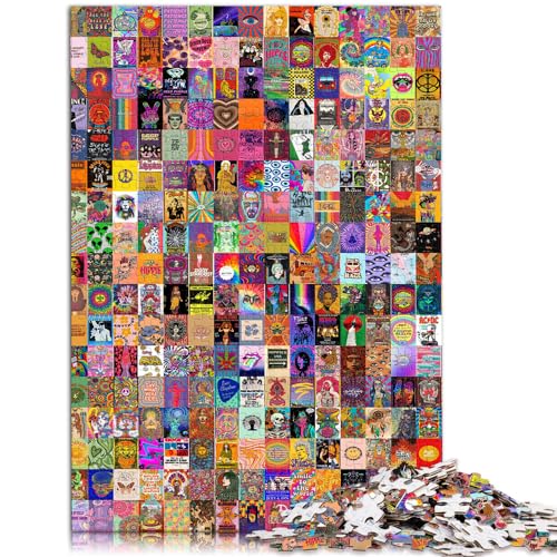 Puzzles Colorful Artb 1000 Teile Puzzle für Erwachsene Holzpuzzle Spielzeug Puzzles Lernspiele Stressabbau Puzzles 1000 Teile (50x75cm)