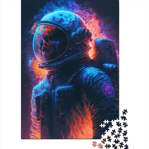 Holzpuzzle „Spaceman“ für Erwachsene und Teenager, 1000-teiliges Premium-Puzzle, Holzpuzzle für Erwachsene und Teenager (75 x 40 cm)