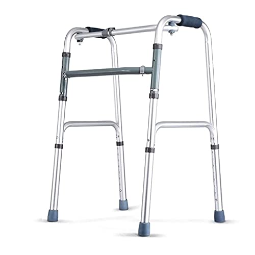 Rely on Gehhilfe für Senioren, zusammenklappbarer Rollator, leichte Gehhilfe aus Aluminiumlegierung, verstellbare Mobilität, für ältere Menschen, Behinderte, rutschfest Comfortable anniversary