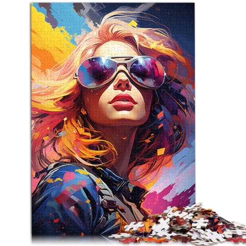 Puzzle-Spiele Fantasie schönes Modemädchen Puzzle 1000 Teile für Erwachsene Holzpuzzle Familienaktivität Puzzle Lernspiele 1000 Teile (50x75cm)