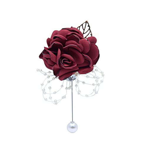 Ein Blumenarmband, ein Handgelenk mit Blumen Mädchen Brautjungfer Handgelenk Blumen Hochzeit Prom Party Corsage Armband Stoff Hand Blumen Hochzeit Supply Zubehör (Color : 3), One Size