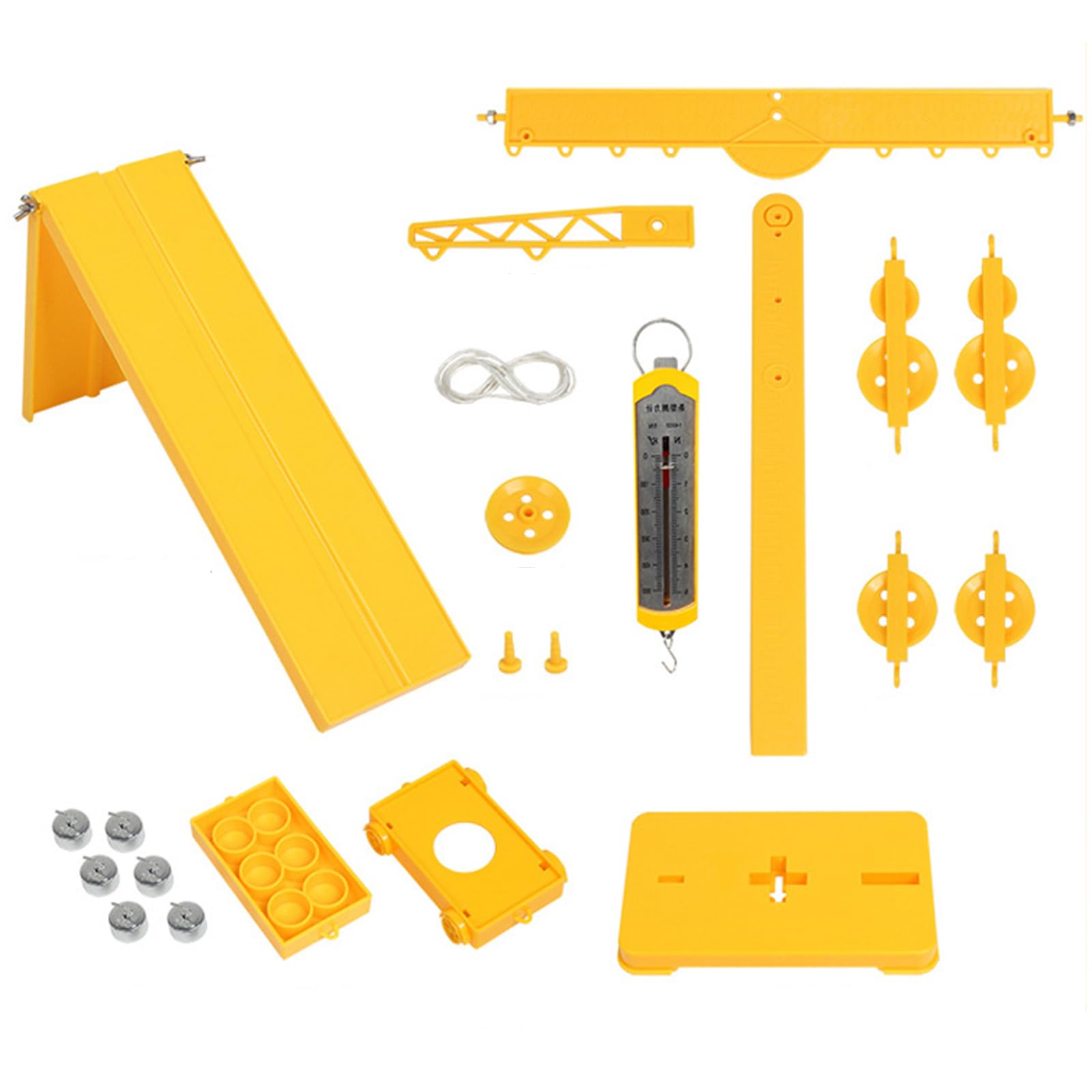 Physikmechanik-Experimentier-Set, Klassenzimmer, Lehrwerkzeuge, Riemenscheibe, Mechaniker, Reibungsexperiment-Set für Schüler ab 8 Jahren