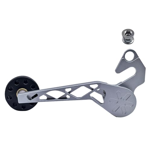 Zeiwohndc Klappfahrräder Kettenstabilisator Radfahren Kettenspanner Aluminiumlegierung Mountainbike Kettenspanner Guide Ersatz