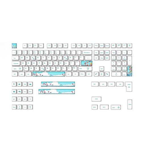 130 Tasten PBT-Tastenkappen, XDA-Profil, DYE SUB, personalisierte elektronische Spiel-Tastenkappe für Cherry MX-Switch, mechanische Tastatur, PBT-Tastenkappen, Tastenkappe, XDA-Profil, DYE-SUB,