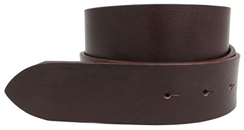 BELTINGER Wechselgürtel aus Vollrindleder mit Druckknöpfen 4 cm | Druckknopf-Gürtel für Damen Herren 40mm | Leder-Gürtel ohne Schnalle 4cm | Braun 120cm