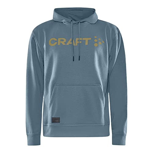 Craft Herren Pullover Hoodie Sweater Kapuzensweatshirt Kapuzenpullover Core Hood, Farbe:Blau, Größe:XL, Artikel:-362000 Flow