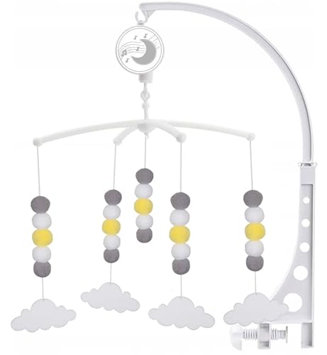 Mobile baby mit musik für bett Babybett spielzeug Kinderbettkarussell (Clouds)