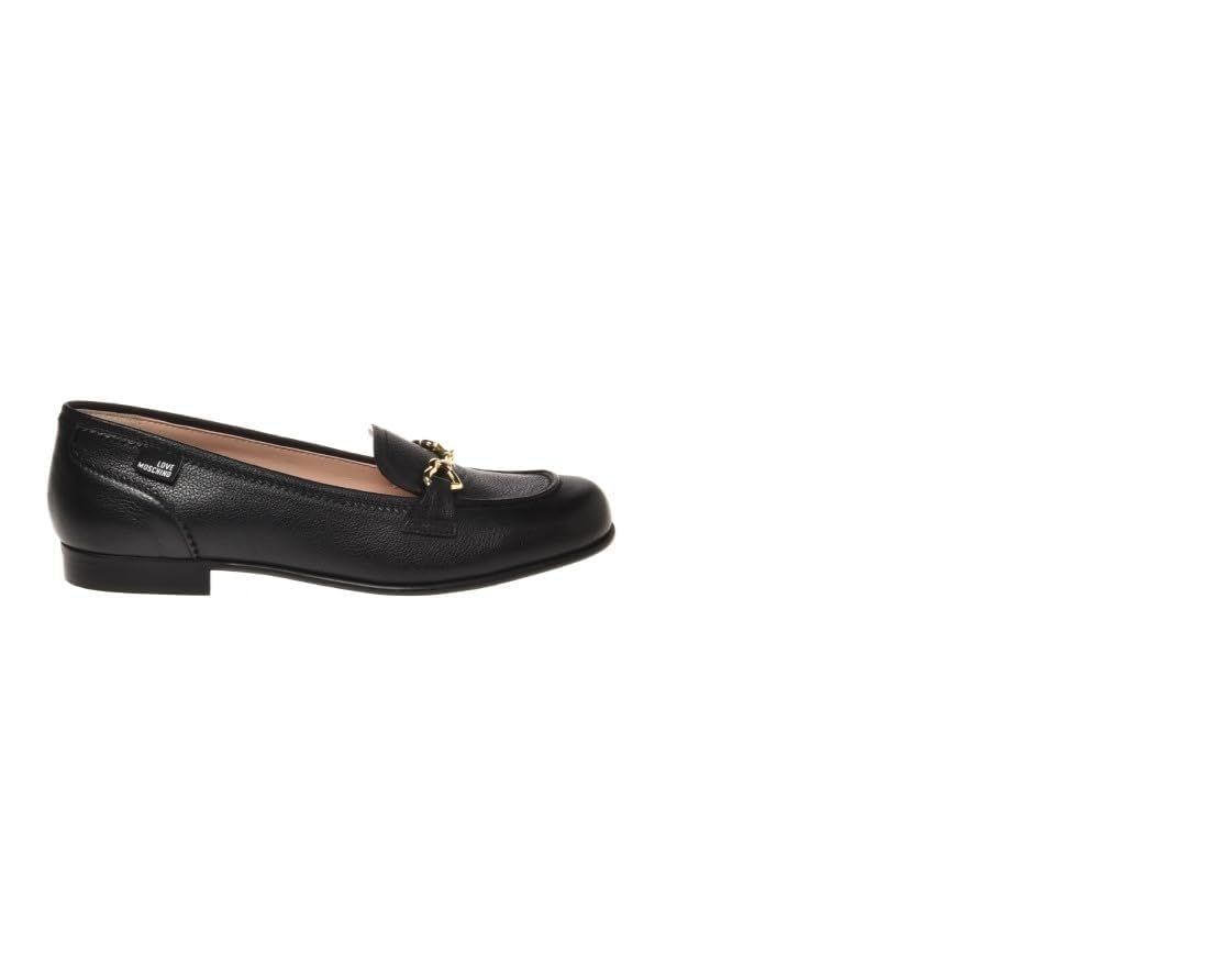 Love Moschino Damen Fahrer-Slipper, Schwarz, 40 EU