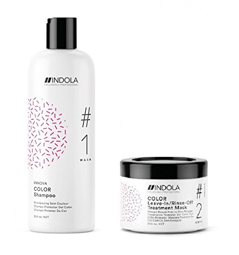 Indola Innova Color Shampoo 300ml and Leave-In Treatment Mask 200ml