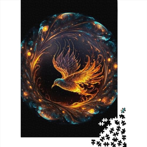 1000 Teile für Erwachsene Schwierige Puzzles Fantasy Phoenix Holzpuzzles Puzzles für Erwachsene Teenager Lustige Familienpuzzles für Erwachsene (Größe: 75 x 50 cm)