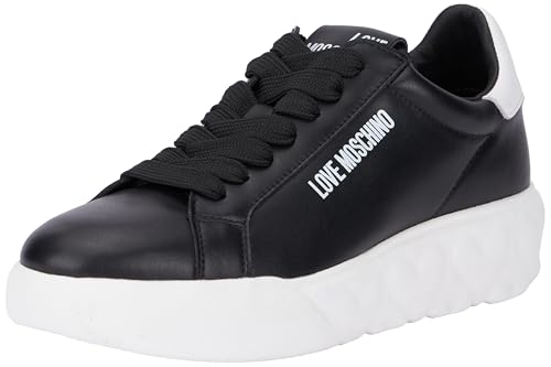 Love Moschino Damen Ja15034g1lia100a Sneaker, Schwarz/Weiß, 43 EU