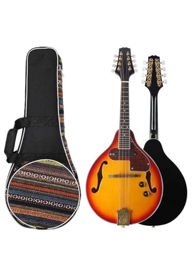 Mandoline Instrument 8 Saiten Elektrische Mandoline Gitarre Instrument A Stil Mit Tragerucksack Reinigungstuch(Mandolin)