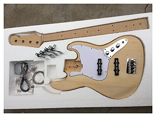 Gitarrenkorpus unfertig DIY 4- String JB Bassgitarre Bausatz Mit Lindenkorpus Und Ahornhals Und Griffbrett