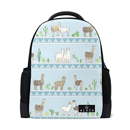 My Daily Cute Lama Kaktus Rucksack 35,6 cm Laptop Daypack Schultasche für Reisen College Schule