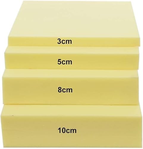 Matratzenbank-Schaumstoff-Ersatz, extra Lange Schaumstoffpolsterung, 60/150/180/200 cm, hochdichte Schaumstoffpolsterung für Bodenmatratzensitze, 5 cm, 50 x 50 cm