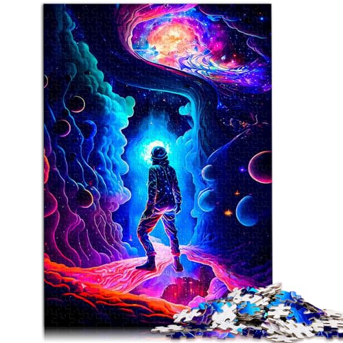 Puzzle-Geschenk, Astronaut im Weltraum, 1000-teiliges Puzzle für Erwachsene, anspruchsvolles, unterhaltsames Spiel für die ganze Familie, 1000 Teile (50 x 75 cm)