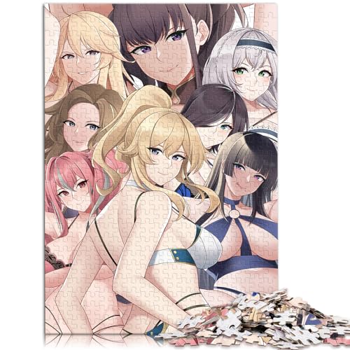 Puzzle für Puzzle Genshin Impact Puzzle für Erwachsene, 1000-teiliges Holzpuzzle, ganze Familie, 1000 Teile (50 x 75 cm)