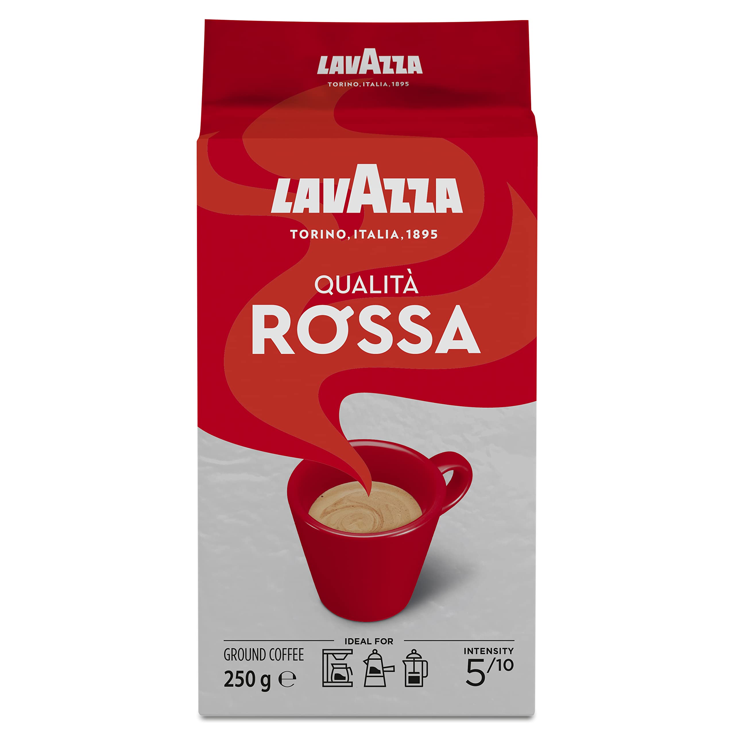 4x LAVAZZA Qualità Rossa 250g Kaffee gemahlen Italienisch espresso aus italien