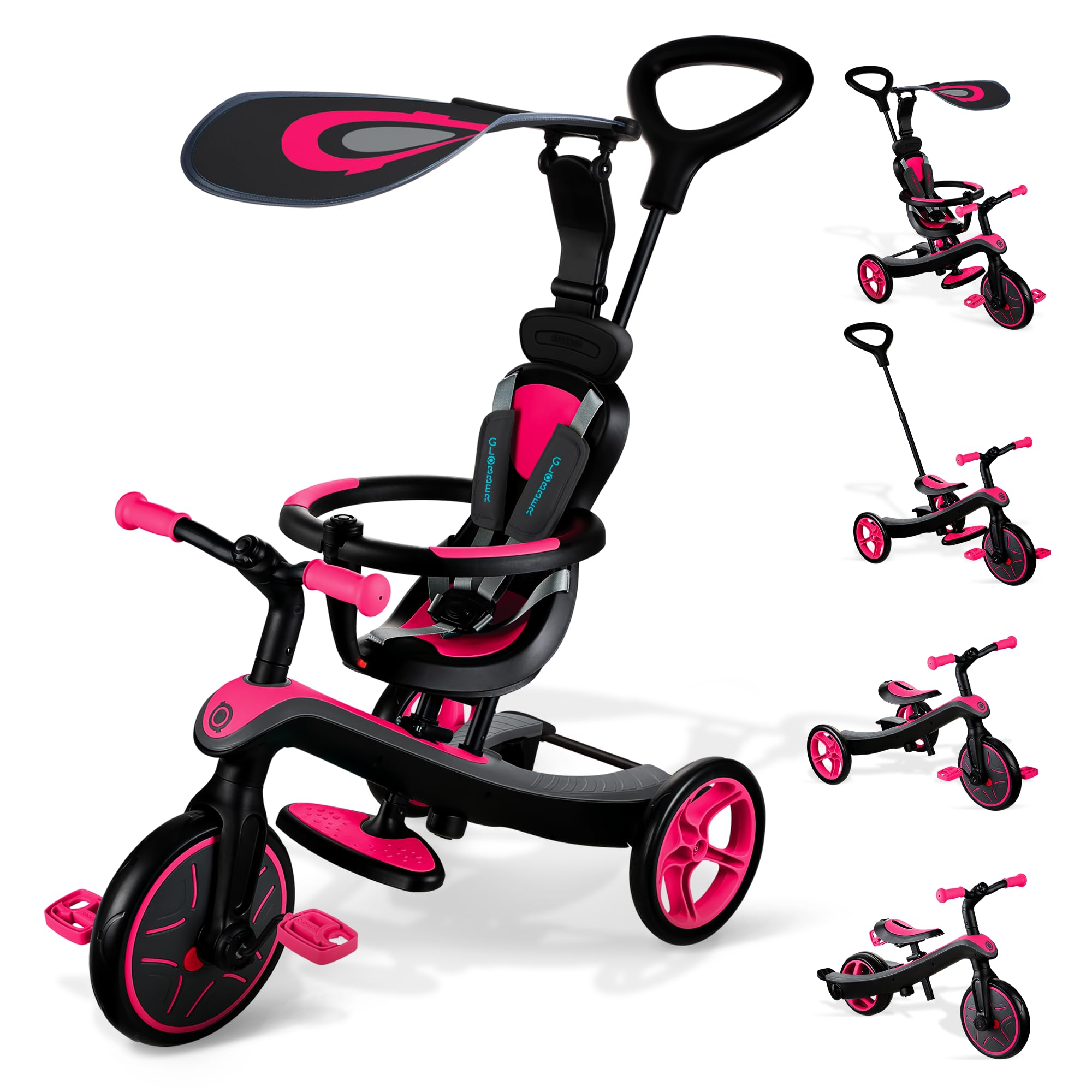 GLOBBER Explorer Trike 4in1 Fuchsia pink