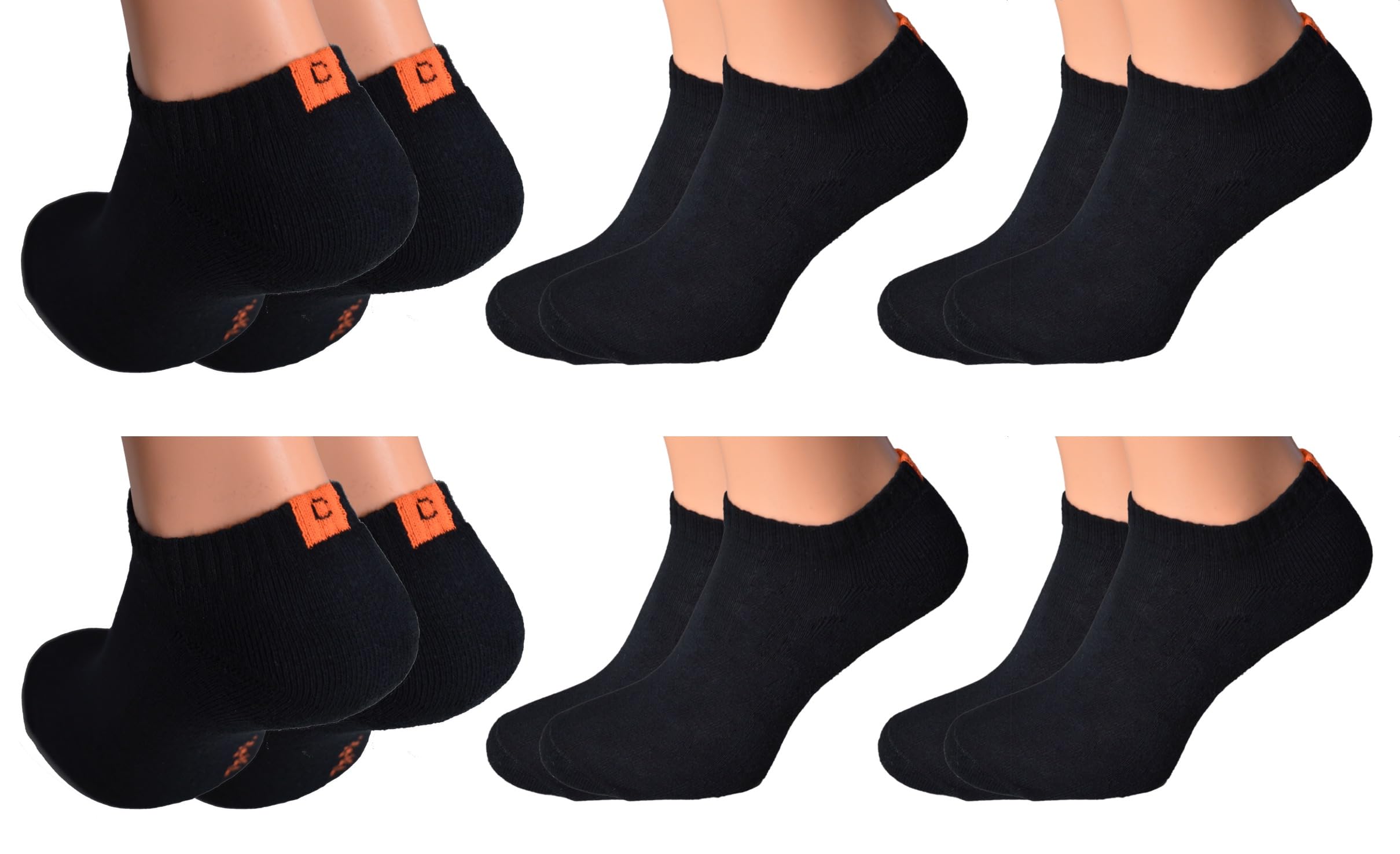 6 Paar Damen Herren Sneaker Socken mit Frotteesohle Marke Cocain in Gr. 43/46