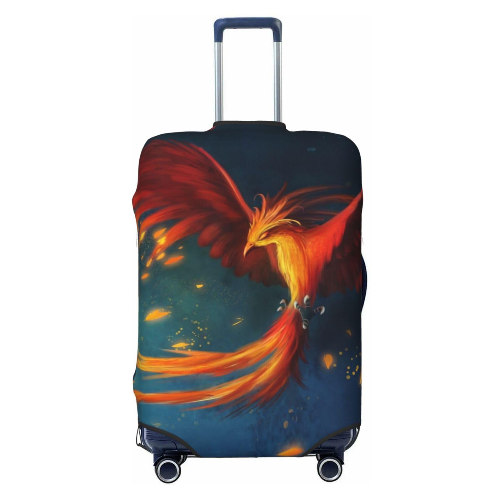 Phoenix Reisegepäckabdeckung, strapazierfähig, passend für 45,7 - 81,3 cm große Gepäckstücke, Orange / Rot, Schwarz, Medium