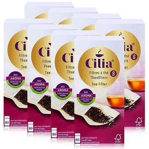 CILIA® Teefilter 80 Stk. Grösse S ohne Halter verwendbar ( 8er Pack )