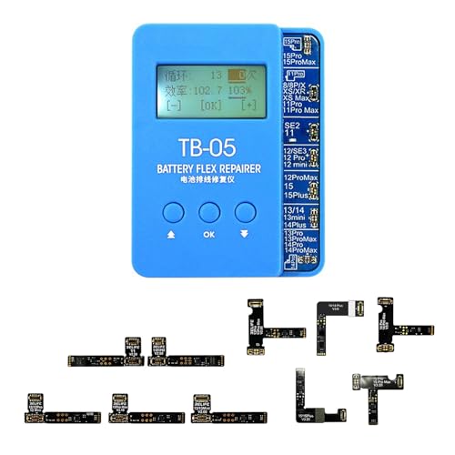 Avejjbaey Batteriekabel-Reparaturgerät, Kabelreparatur, Instrument, Batterieeffizienz, Gesundheitsfix-Programmierer für Telefon 11–15