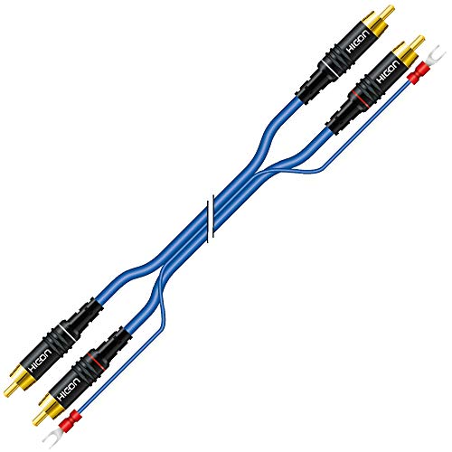 SOMMER CABLE Phonokabel Cinch NF- Kabel Sinus Control mit Erdungsleitung und Gabelschuh - SS81-0500