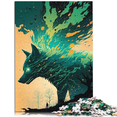 Puzzlespiel „Wolf Cherished“ 1000-teiliges Erwachsene, jedes Teil ist einzigartig – anspruchsvolles, unterhaltsames Spiel für die ganze Familie, 1000 Teile (50 x 75 cm)