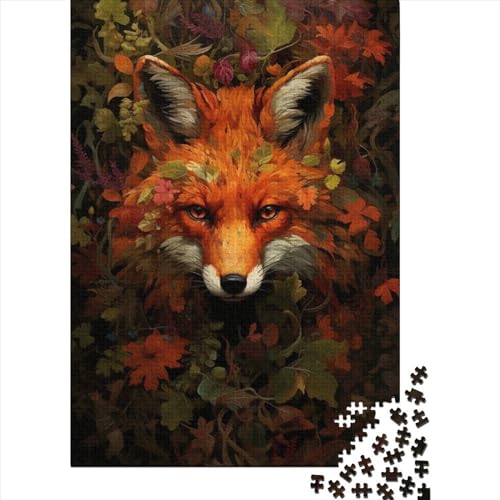 1000-teiliges Puzzle für Erwachsene Teenager, Tier-Fuchs-Puzzle für Erwachsene, Teenager, nachhaltiges Puzzle für Erwachsene (Größe 29,53 x 19,69 Zoll)