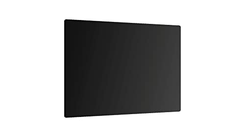 ALLboards Glas Herdabdeckplatte Schneidebrett SCHWARZ CLASSIC BLACK 52x60 cm Multi-Platte Arbeitsplatte Herdschutz Deko für Küchen Gehärtetes