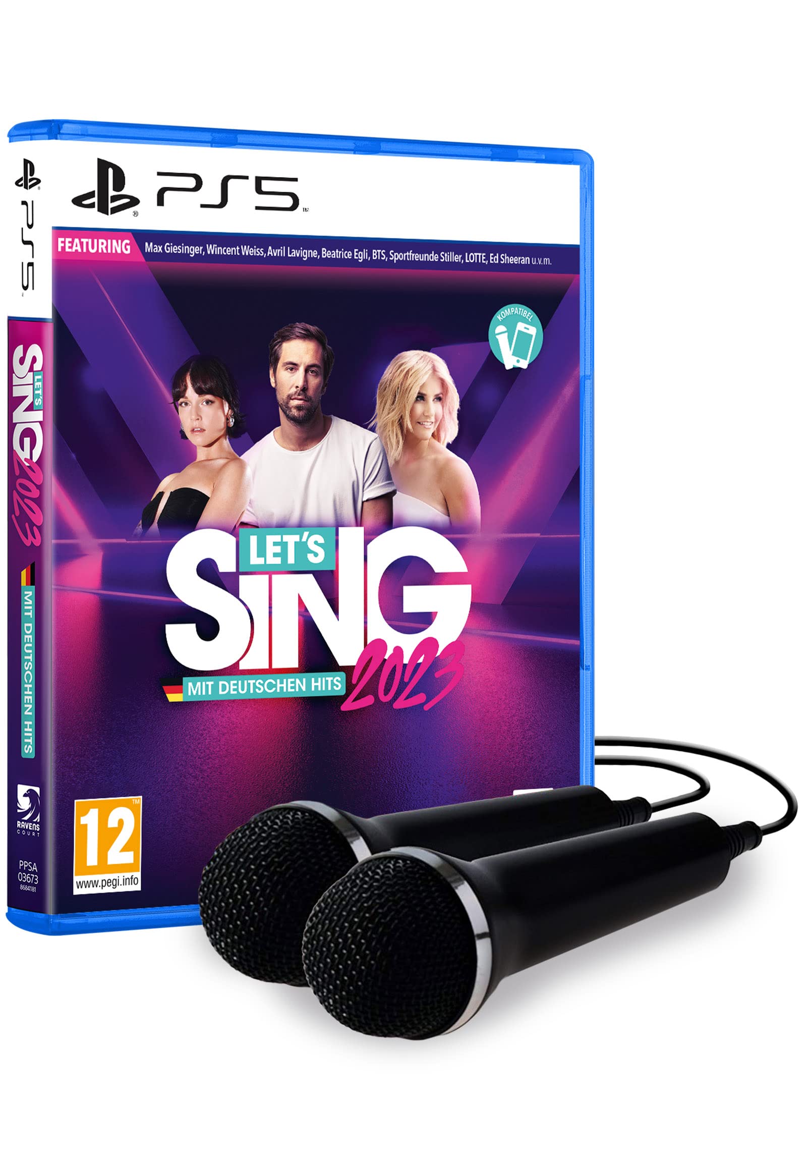 Let's Sing 2023 German Version [+ 2 Mics] (PlayStation 5) [AT-PEGI]