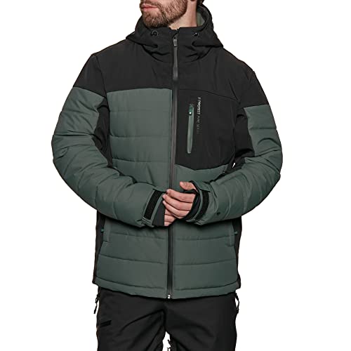 Protest Herren Winterjacke PRTMOUNT 20K Wasserdicht Und Atmungsaktiv PFC-Frei Huntergreen M