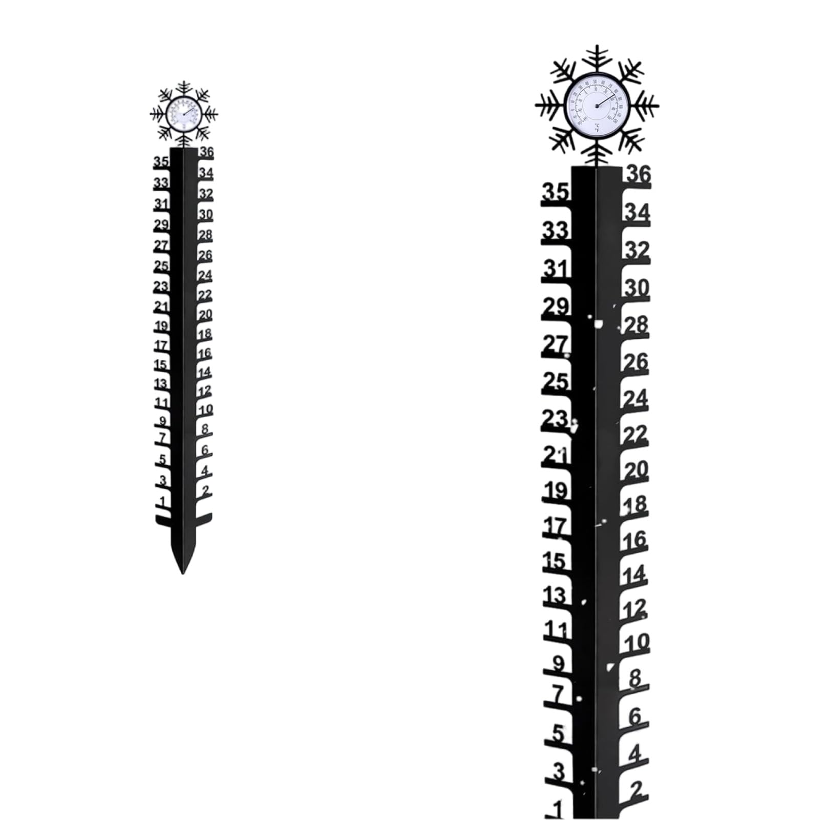 Schneemesser Für Den Außenbereich 91 4 Cm Schneemessstab Schneefallmesser Mit Für Hofdekorationen Garten Regenmesser